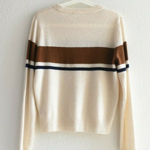 Reformation Crew Stripe Cashmere Sweater - Picture 4 of 8